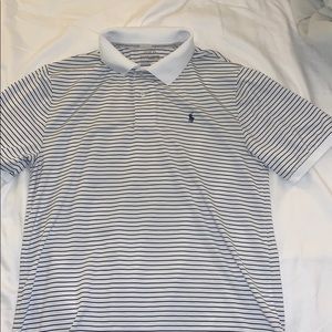 Polo Ralph Lauren white and blue stripped shirt